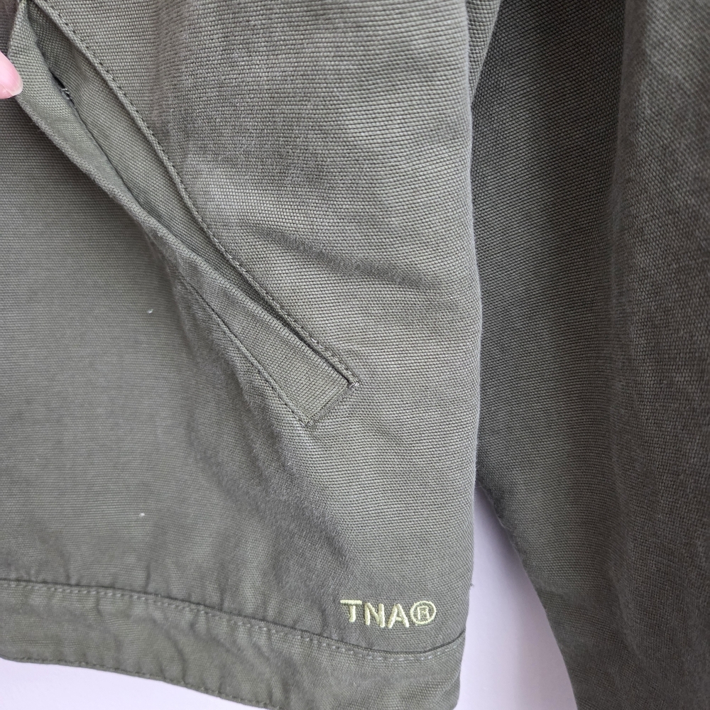 TNA Olive Dale Utility Chore Barn Jacket Lined Boxy XS NWT - Picture 6 of 15